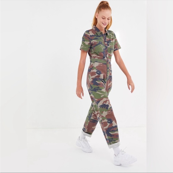 BDG camouflage jumpsuit flight suit Urban Outfitters S - Picture 4 of 4